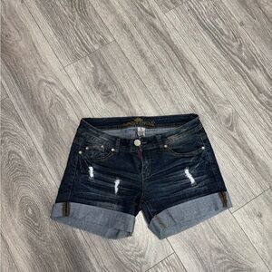 Almost Famous Dark Blue Jean Shorts
